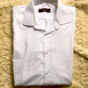 Men's white dress shirt by Marchatti